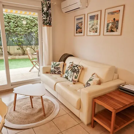 Regent Côte D'azur Air-conditioned, Pool, Garden&parking Apartment Villeneuve-Loubet